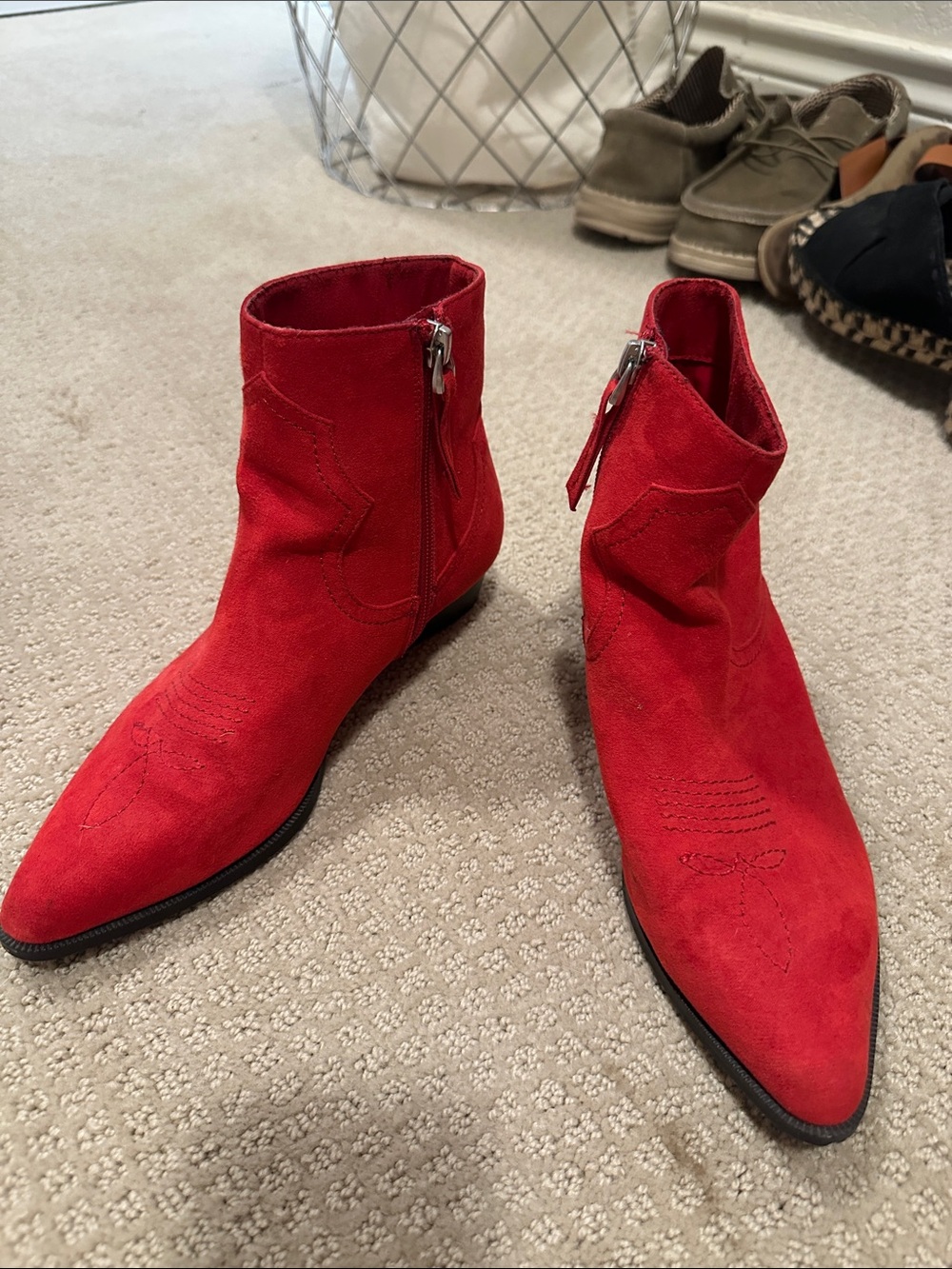 Red booties
